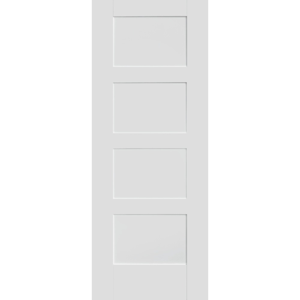 Internal Primed White Contemporary 4 Panel Door